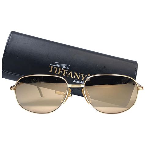 Tiffany Gold Aviator Sunglasses