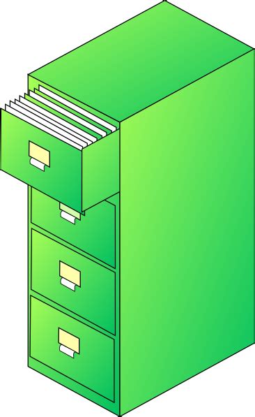The filing cabinet is a block added by the extra utilities mod. Filing Cabinet Green Clip Art at Clker.com - vector clip ...