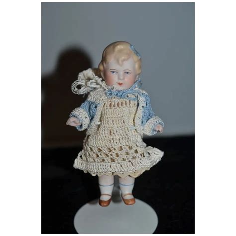 Antique Doll All Bisque Jointed Germany Miniature Dollhouse