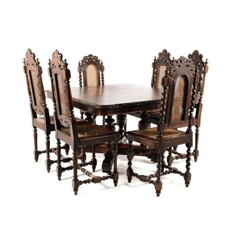 The french provincial dining collection 752 has 10 centuries of history. Antique French Solid Oak Square Henri II Dining Table ...