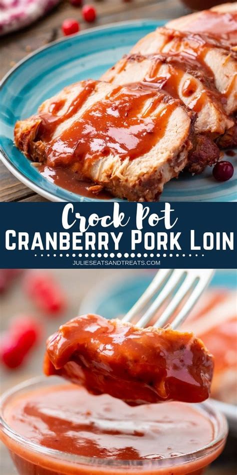 Mash cranberry sauce in a bowl; Cranberry Crock Pot Pork Loin is amazing! Tender, juicy ...