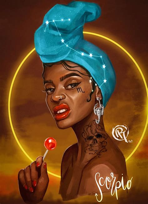 A Painting Of A Woman Wearing A Blue Turban And Holding A Lollipop
