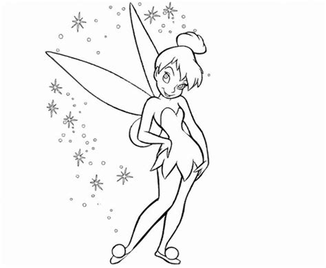 Tinkerbell Outline Drawing At Explore Collection