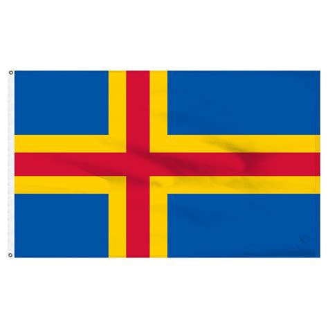 aland islands    nylon flag