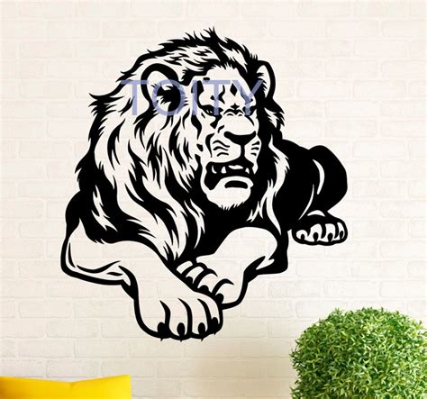 Lion Wall Decal Vinyl Stickers Wild Cat Pride Animals Home Interior