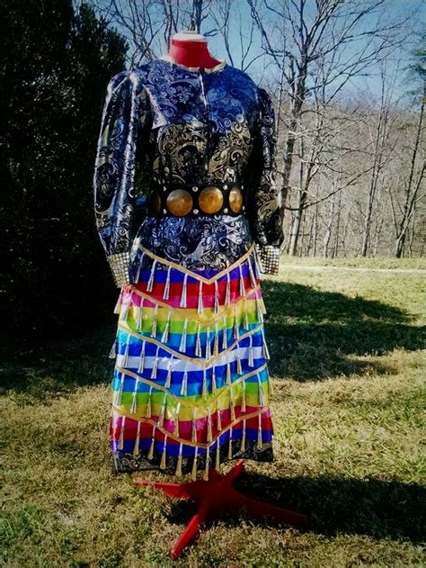 Pin By Carla Tourville On Jingle Dress Ideas Powwow Outfits Jingle Dress Dancer Native Outfits