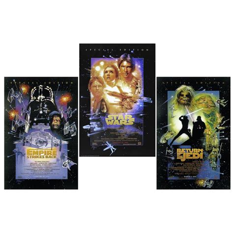 Star Wars Posterset Filmplakat Episode 4 6 Special Edition Poster