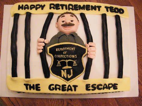 Retirement quotations and retirement sayings for any occasion including a retirement speech, card or party. This cake was made for a corrections officer who was retiring after 25 years of service. The c ...