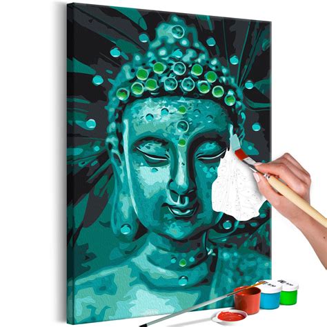 Tableau à Peindre Par Soi Même Emerald Buddha L X H Cm 40x60 Leroy