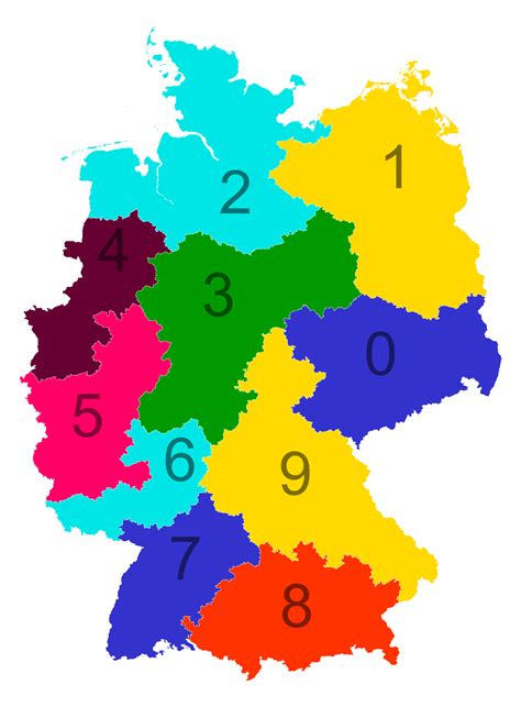 Postleitzahlen Deutschland Karte