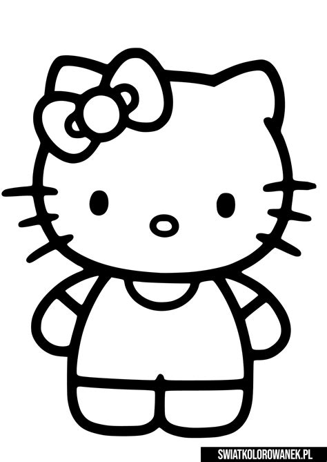 Hello Kitty Kolorowanka Kolorowanka Do Druku Malowanka Kolorowanki