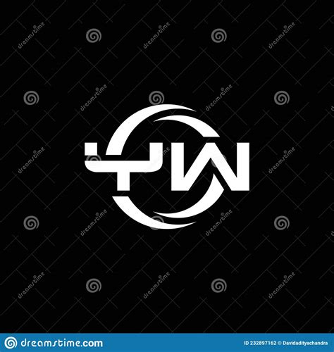Yw Logo Monogram Design Template Stock Vector Illustration Of