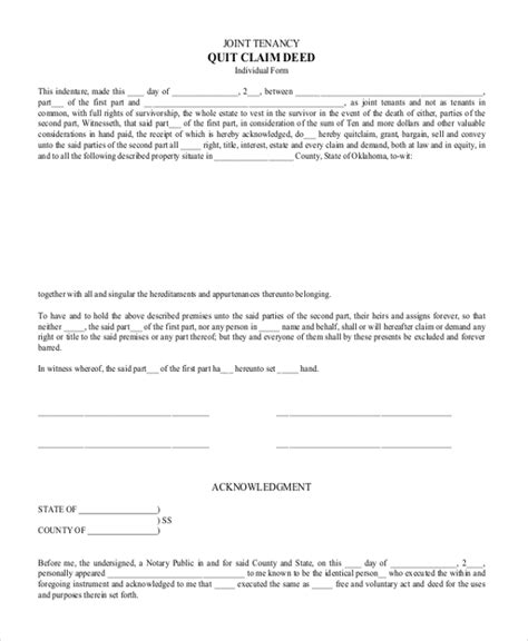 Quit Claim Deed Form Fillable Printable Pdf Images