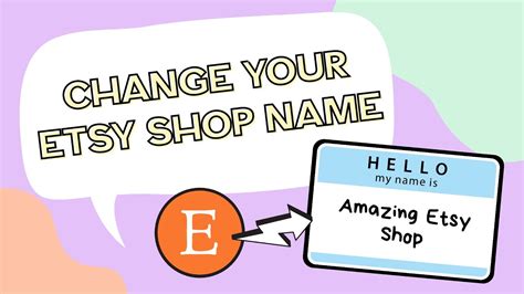How To Change Your Etsy Shop Name Youtube