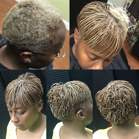 In pixie hairstyles, short hairstyles, short hairstyles for women. Pixie Bob-plaits | Micro braids hairstyles, Short box ...