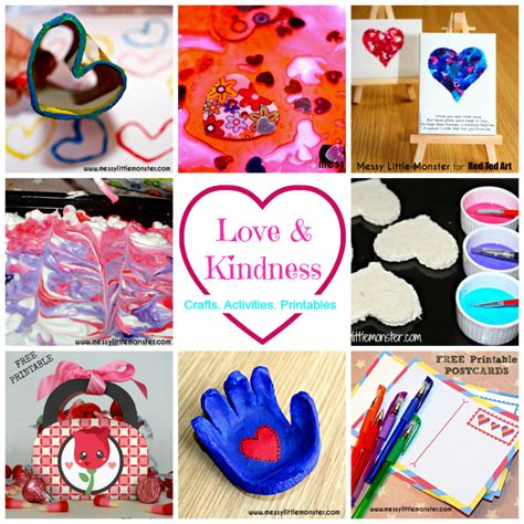 Love And Kindness Activity Calendar February Messy Little Monster