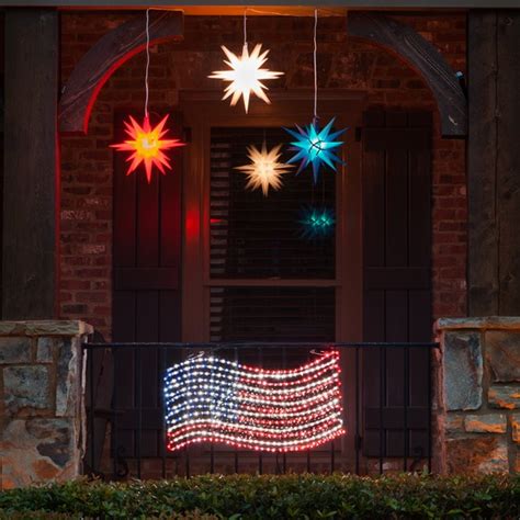 Solarduke american flag outdoor light solar garden stakes us patriots army veteran gift patio cemetery yard lawn backyard christmas led us. Outdoor Decoration - LED Rope Light Patriotic Flag