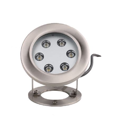 Corrosion Resistant Low Voltage 6w 304 Stainless Steel Underwater Led Light For Outdoor Pool