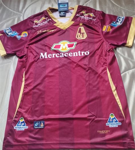 Deportes Tolima Home Maillot De Foot 2016 Sponsored By Mercacentro