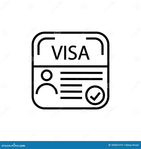 Start Up Visa Neon Light Icon Temporary Residence Permit Travel