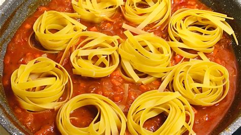 Tagliatelle Pasta With Meatballs - Italian Pasta | Tagliatelle Pasta ...