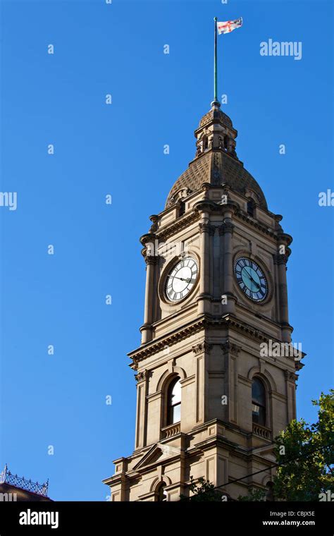Melbourne Australia Clock Tower Architecture In The City Center Prince