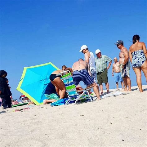 Tourist Impaled By Beach Umbrella Caught In The Force Of The Wind At New Jersey Shore Abc News