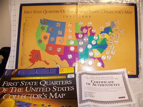 Mint State 50 State Quarter Collection W Display And Coa