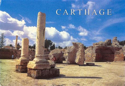 A Journey Of Postcards Ancient City Of Carthage Tunisia