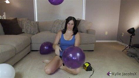 Inflate Purple And White Balloons Kylie Jacobs Wmv 1080p Hd Kylie