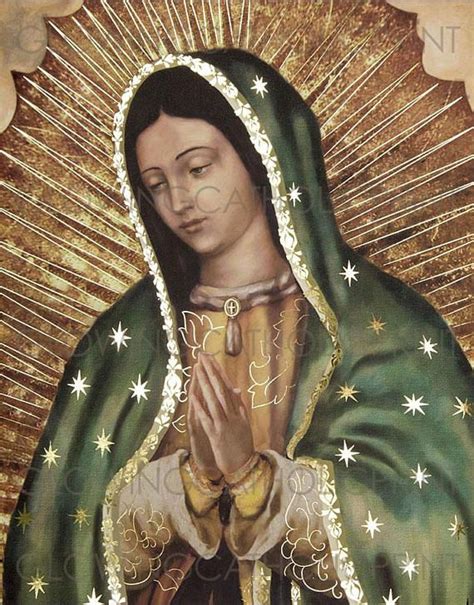 Our Lady Of Guadalupe Virgin Mary Religious Art Prints That Etsy Nuestra Señora De Guadalupe