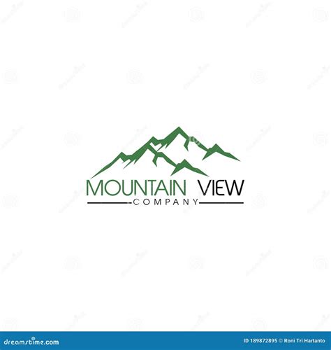 Mountain View Logo Design Inspiration Stock Vector Illustration Of