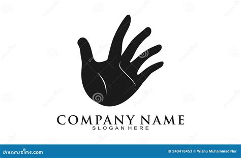 Left Hand Simple Vector Logo Stock Vector Illustration Of Contract