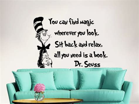 Dr Seuss Wall Decal Quote Vinyl Sticker Decals Quotes You Can