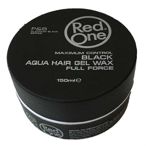 Red One Aqua Hair Gel Wax Full Force Black 150ml