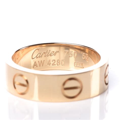 Cartier 18k Yellow Gold 55mm Love Ring 52 6 469750