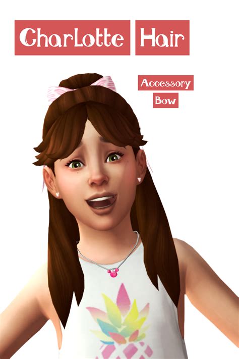 Charlotte Hair For Children The Sims 4 Create A Sim Curseforge