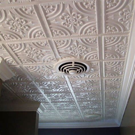 14 Ways To Cover A Hideous Ceiling Styrofoam Ceiling Tiles Ceiling
