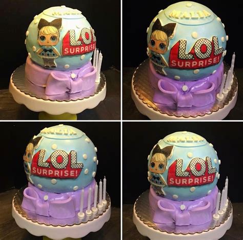 It's a drip decorated dog birthday cake for dozer's 9th birthday! LOL Surprise Birthday Cake | Funny birthday cakes, Surprise birthday cake, Lol doll cake