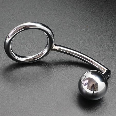 Amazon Com Teriya Stainless Steel Anal Hook With Penis Ring Metal Butt Plug Anal Plug Penis