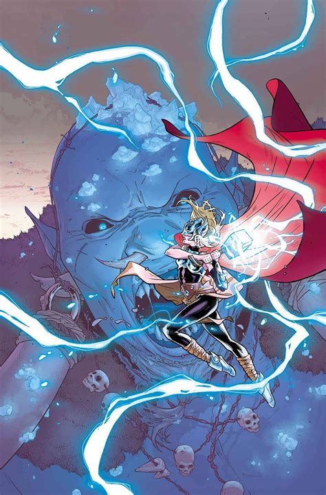 The New Female Thor Vs A Frost Giant By Russell Dauterman Marvel