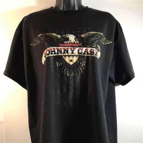 Vintage Johnny Cash T Shirt Black Large #DeltaProWeight #BasicTee