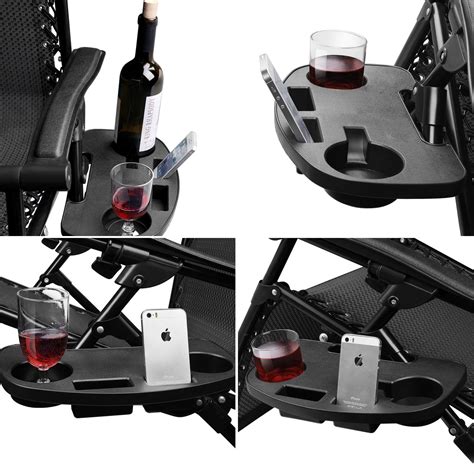 This chair folds for easy storage. Universal Oval Zero Gravity Chair Cup Holder - Recliner Drink Utility Tray (M) 814870029739 | eBay