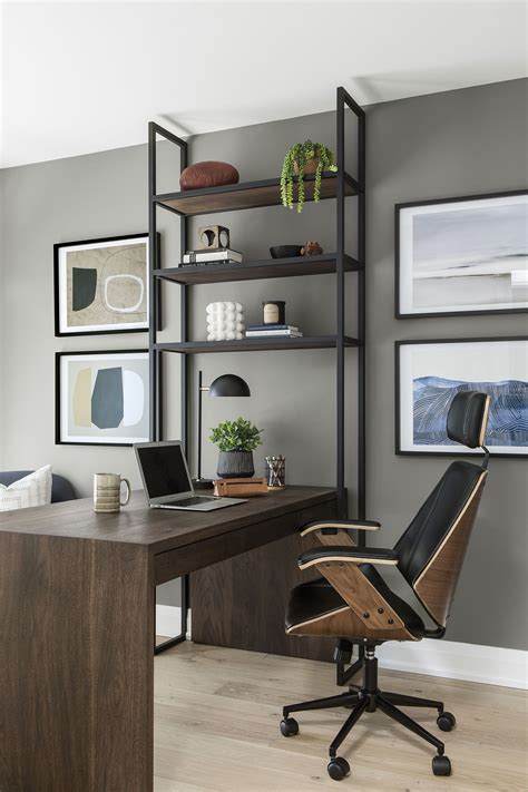Masculine Home Office Home Office Design Gray Home Offices Home Office