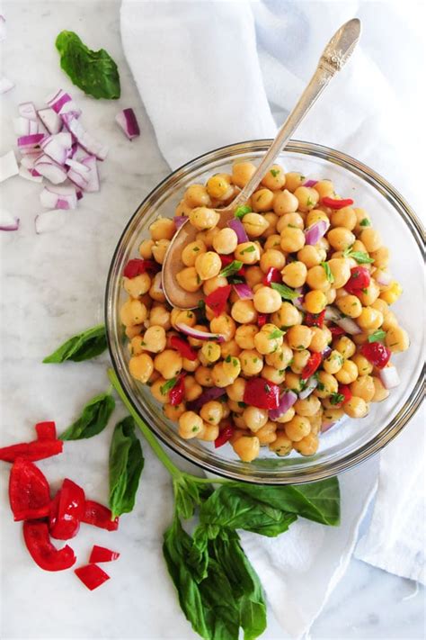 Chickpea Salad With Roasted Red Peppers Delallo
