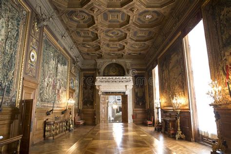 Château De Chantilly Interiores Y Detalles Oise Francia Imagen De