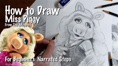 How To Draw Miss Piggy From The Muppets Youtube