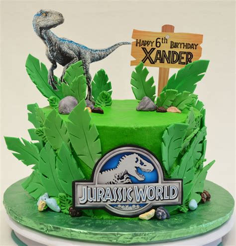 Jurassic World Theme Cake Dinosaur Themed Birthday Party Dinosaur
