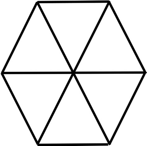 Hexagon clipart printable, Hexagon printable Transparent ...