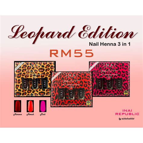 Inai Republic Leapord Edition By Aishahsahhit Shopee Malaysia